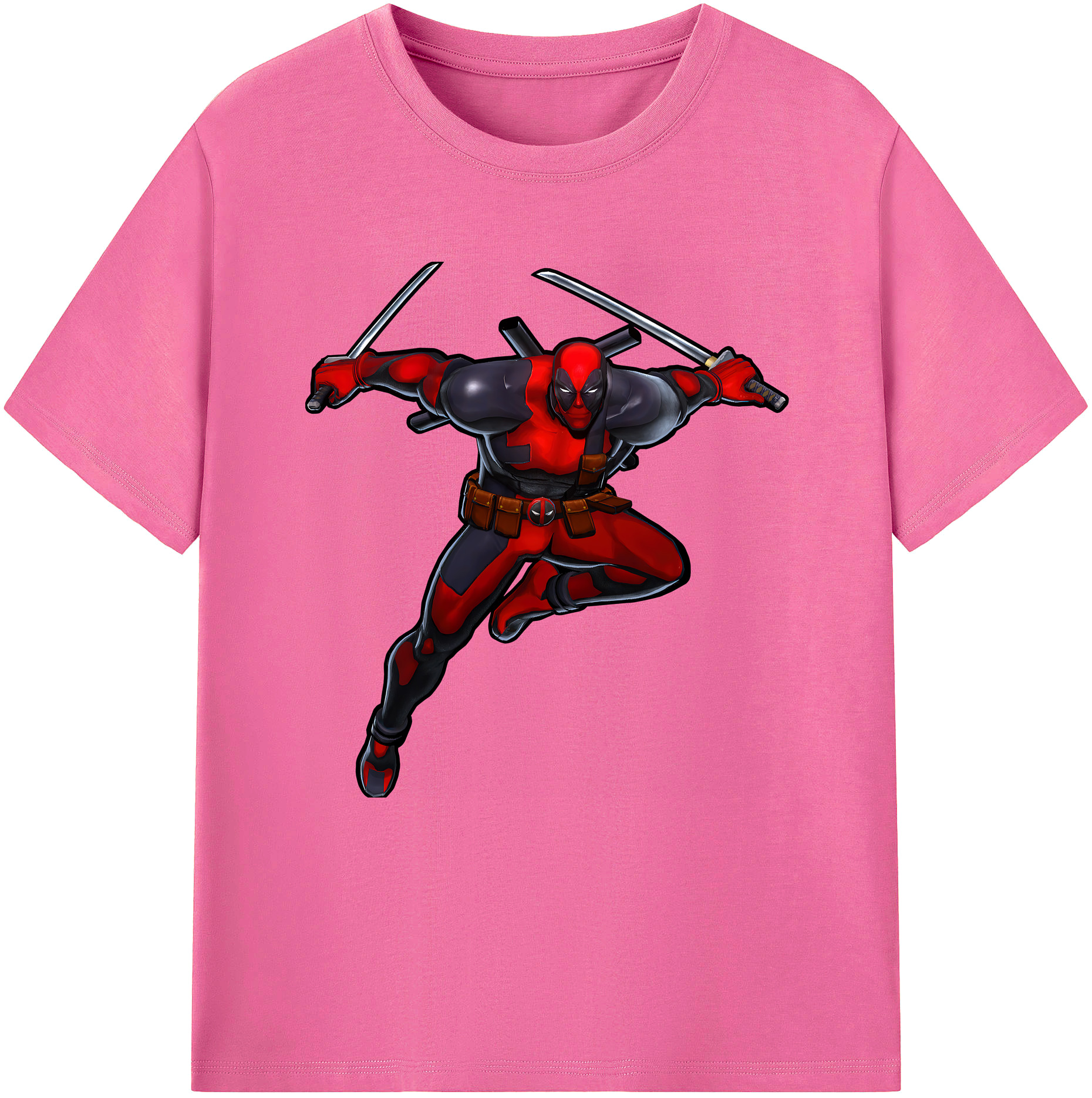 （画像用） Deadpool デッドプール レディースカジュアルプリントTシャツ（綿100％）